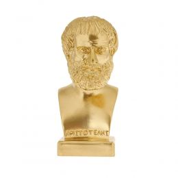 Aristotle Head Bust Statue, 24cm / 9.4'', Gold