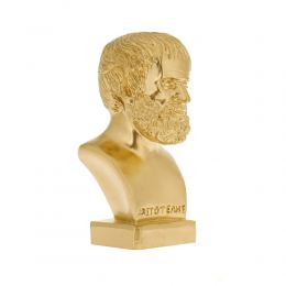 Aristotle Head Bust Statue, 24cm Gold 1