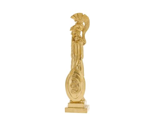 Athena Goddess or Minerva Statue, 26cm Gold 3