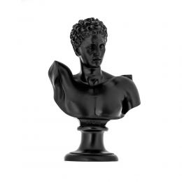 Hermes Head Bust Statue, 23cm / 9'', Black