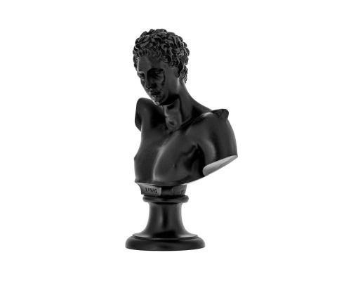 Hermes Head Bust Statue 23cm, Black 2