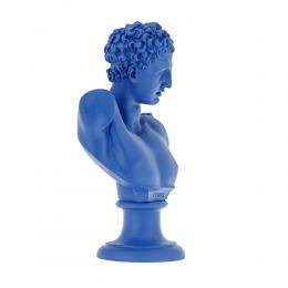 Hermes Head Bust Statue, 23cm, Blue 1