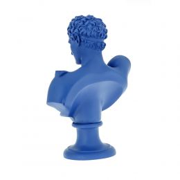 Hermes Head Bust Statue, 23cm, Blue 3