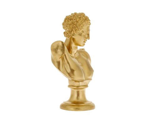 Hermes Head Bust Statue, 23cm, Gold 2