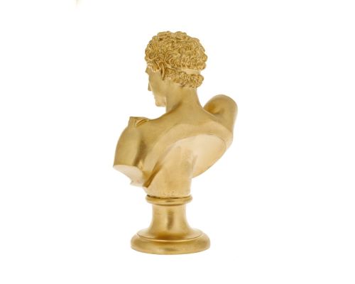 Hermes Head Bust Statue, 23cm, Gold 3