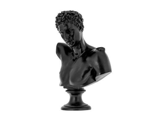 Hermes Head Bust Statue, 31cm, Black 1