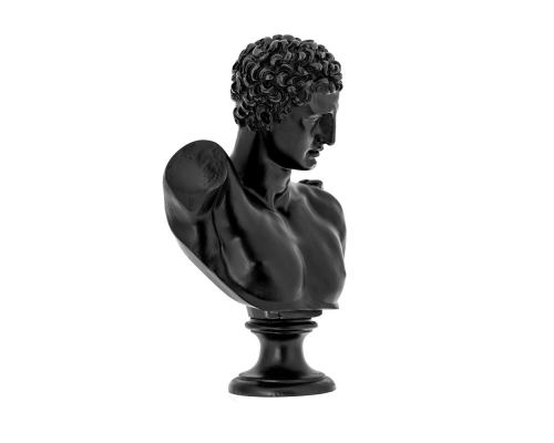 Hermes Head Bust Statue, 31cm, Black 2