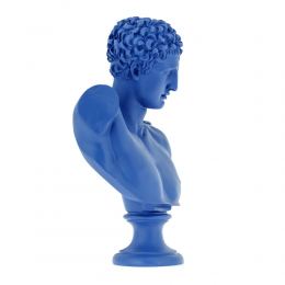 Hermes Head Bust Statue, 31cm, Blue 2