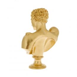 Hermes Head Bust Statue, 31cm Gold 3