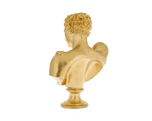 Hermes Head Bust Statue, 31cm Gold 3