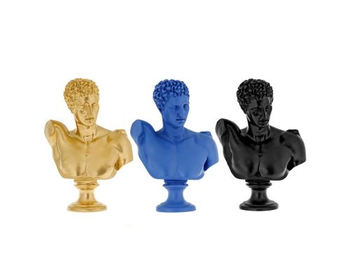 Hermes Head Bust Statue 31cm, All Colors