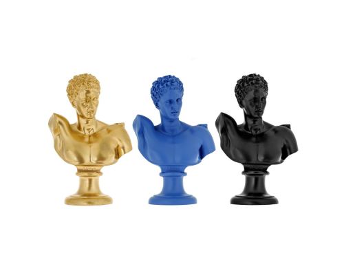 Hermes Head Bust Statue, 23cm All Colors