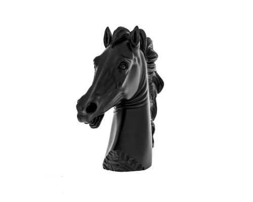 Horse Head Statue 17cm Black Color 3