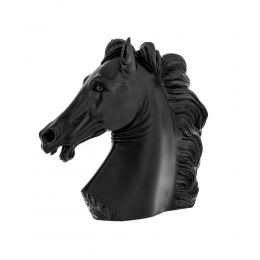 Horse Head Statue 17cm Black Color 2