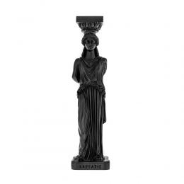 Karyatis or Caryatid, Ancient Greek Statue of Acropolis 26cm / 10.2'', Black