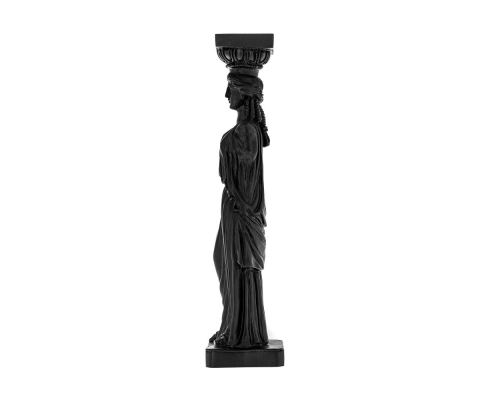 Karyatis or Caryatid, Ancient Greek Statue of Acropolis 26cm Black 3