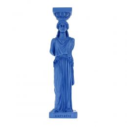 Karyatis or Caryatid, Ancient Greek Statue of Acropolis 26cm / 10.2'', Blue