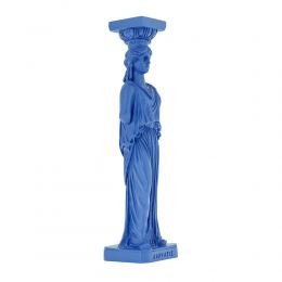 Karyatis or Caryatid, Ancient Greek Statue of Acropolis 26cm, Blue 1