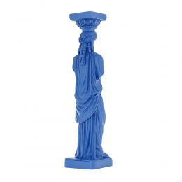 Karyatis or Caryatid, Ancient Greek Statue of Acropolis 26cm, Blue 2