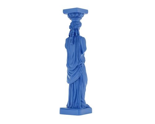 Karyatis or Caryatid, Ancient Greek Statue of Acropolis 26cm, Blue 2