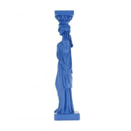 Karyatis or Caryatid, Ancient Greek Statue of Acropolis 26cm, Blue 3