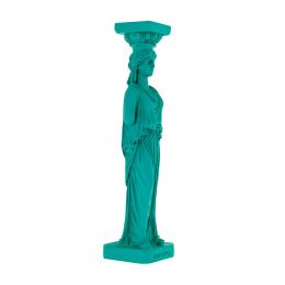 Karyatis or Caryatid, Ancient Greek Statue of Acropolis 26cm, Bright Green 1