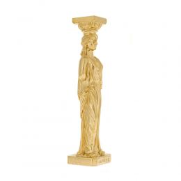 Karyatis or Caryatid, Ancient Greek Statue of Acropolis 26cm Gold 1