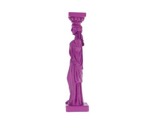 Karyatis or Caryatid, Ancient Greek Statue of Acropolis 26cm, Violet 3