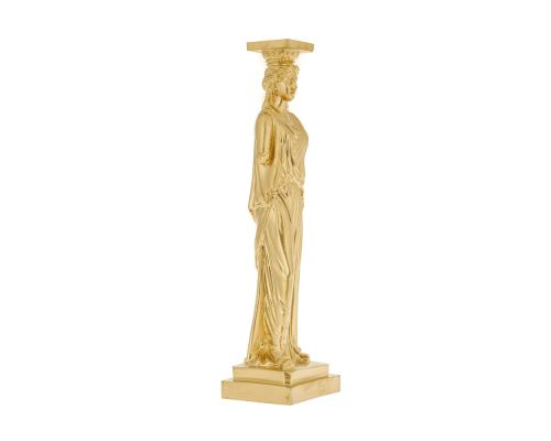 Karyatis or Caryatid, Ancient Greek Statue of Acropolis 37cm Gold 1