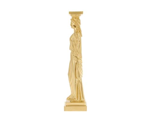 Karyatis or Caryatid, Ancient Greek Statue of Acropolis 37cm Gold 3