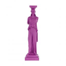 Karyatis or Caryatid, Ancient Greek Statue of Acropolis 37cm / 14.5'', Violet