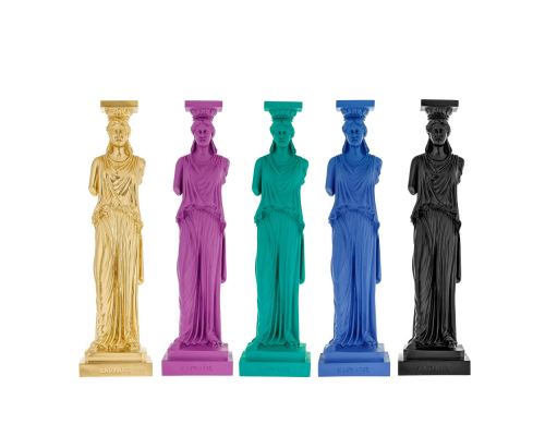 Karyatis or Caryatid, Ancient Greek Statue of Acropolis 37cm All Colors