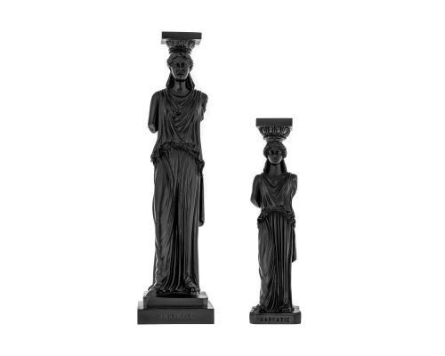 Karyatis or Caryatid, Ancient Greek Statue of Acropolis Black Sizes