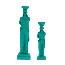 Karyatis or Caryatid, Ancient Greek Statue of Acropolis Bright Green Sizes