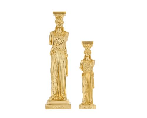 Karyatis or Caryatid, Ancient Greek Statue of Acropolis Gold All Sizes