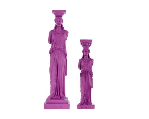 Karyatis or Caryatid, Ancient Greek Statue of Acropolis Violet All Sizes