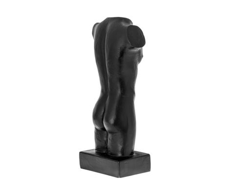Άγαλμα, Ανδρικό Σώμα, 43 cm, Μαύρο 3