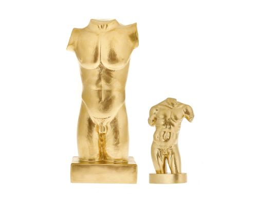 Male Body Modern Statue Gold Large and Small Sizes