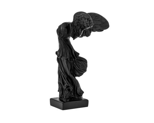 Nike Winged Goddess of Samothrace or Victory Goddess, Ancient Greek Statue 19 cm, Black 3