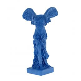 Nike Winged Goddess of Samothrace or Victory Goddess, Ancient Greek Statue 19 cm Blue 1