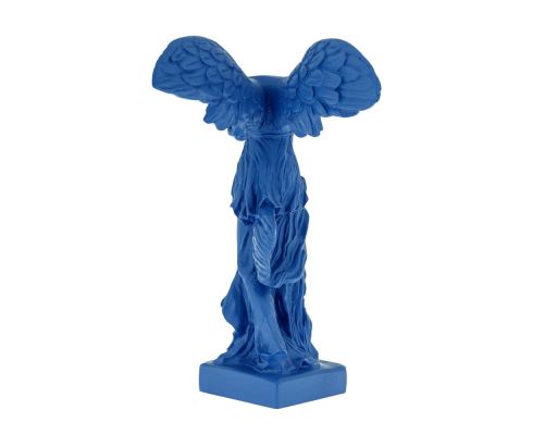 Nike Winged Goddess of Samothrace or Victory Goddess, Ancient Greek Statue 19 cm Blue 3