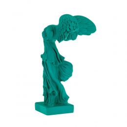 Nike Winged Goddess of Samothrace or Victory Goddess, Ancient Greek Statue 19 cm, Bright Green 2