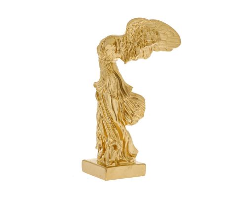 Nike Winged Goddess of Samothrace or Victory Goddess, Ancient Greek Statue 19 cm Gold 2