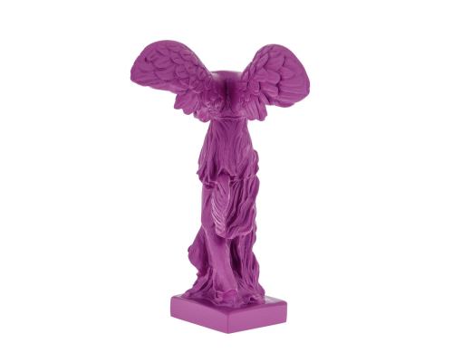 Nike Winged Goddess of Samothrace or Victory Goddess, Ancient Greek Statue 19 cm Violet 3