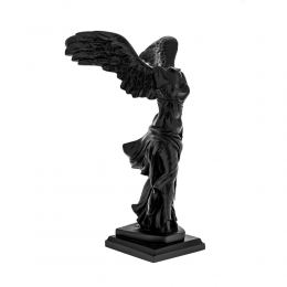 Nike Winged Goddess of Samothrace or Victory Goddess, Ancient Greek Statue 30 cm / 11.8'', Black