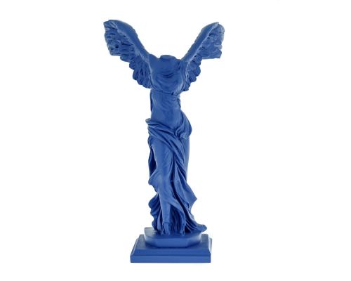 Nike Winged Goddess of Samothrace or Victory Goddess, Ancient Greek Statue 30 cm Blue 1