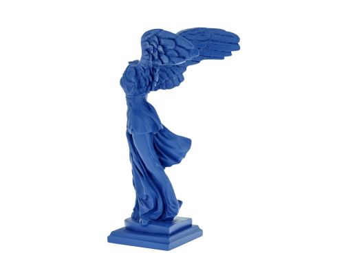 Nike Winged Goddess of Samothrace or Victory Goddess, Ancient Greek Statue 30 cm Blue 2