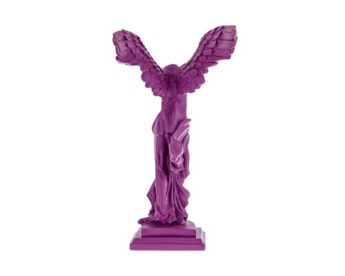 Nike Winged Goddess of Samothrace or Victory Goddess, Ancient Greek Statue 30 cm Violet 3