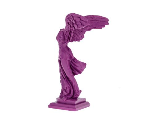 Nike Winged Goddess of Samothrace or Victory Goddess, Ancient Greek Statue 30 cm Violet 2