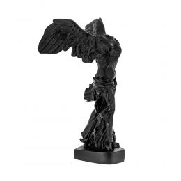 Nike Winged Goddess of Samothrace or Victory Goddess, Ancient Greek Statue 36 cm / 14.2'', Black